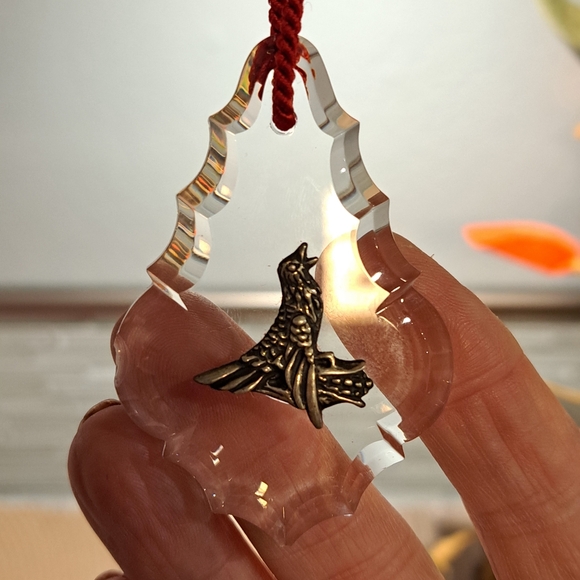 Reed And Barton Calling Bird 12 Days Of Christmas Ornament Crystal Sterling - Picture 5 of 6